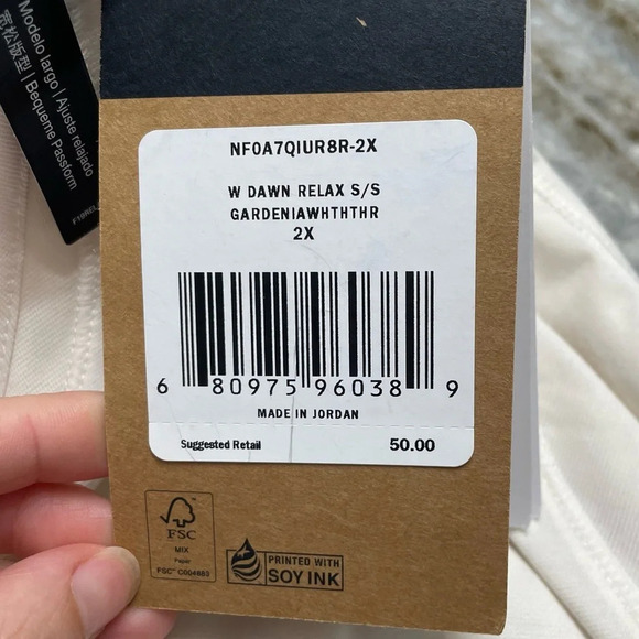 NWT The North Face EcoActive Dawndream Relaxed Short Sleeve Shirt Plus Size 2X - Picture 3 of 11